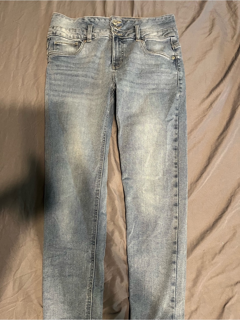 Slim Fit Light Blue Skinny Jeans - Stretch Denim